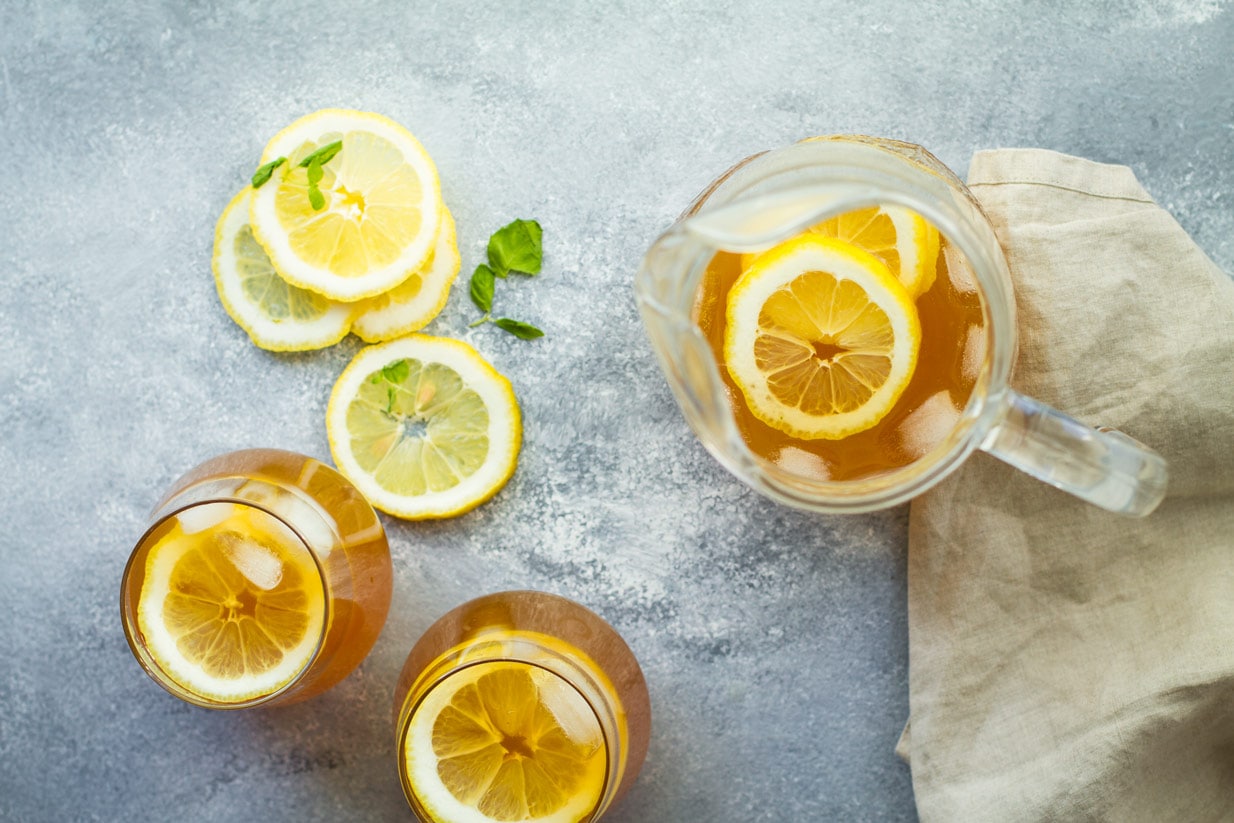 Ginger Lemon Iced Tea