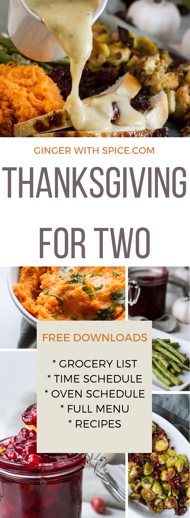 Thanksgiving for Two (plus leftovers): A Complete Menu and Planner