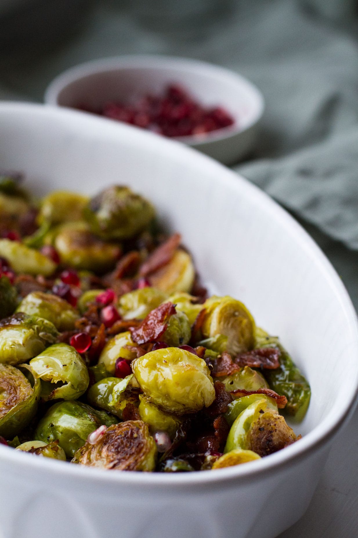 Honey Balsamic Baked Brussels Sprouts